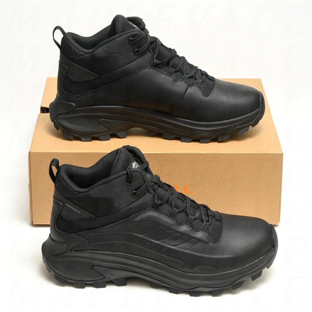 Merrell Moab Speed 2 Mid Waterproof Tactical Work Boot Men's Sz 12 Black J007941